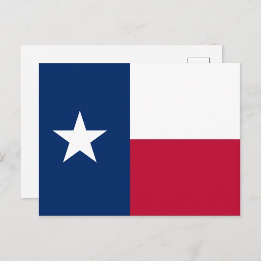 Texas-Flagge Postkarte (Vorne/Hinten)