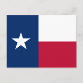 Texas-Flagge Postkarte (Vorderseite)