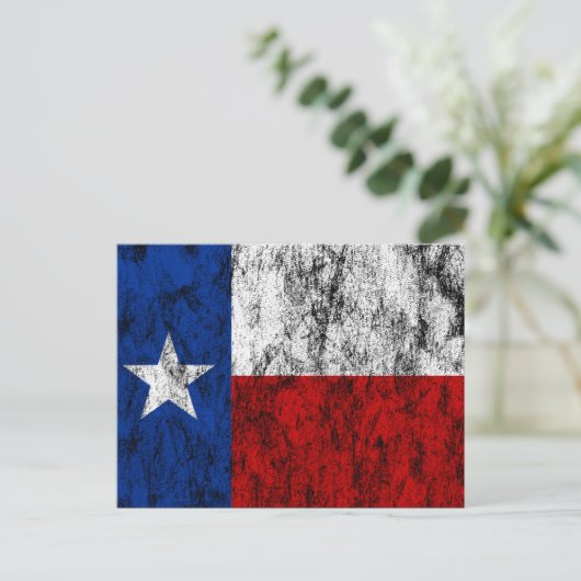 texas-Flagge Postkarte (Stehend Vorderseite)