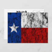 texas-Flagge Postkarte (Vorne/Hinten)