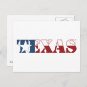 Texas-Flagge Postkarte (Vorne/Hinten)