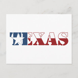 Texas-Flagge Postkarte