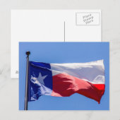 Texas-Flagge Postkarte (Vorne/Hinten)