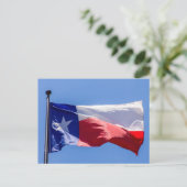 Texas-Flagge Postkarte (Stehend Vorderseite)