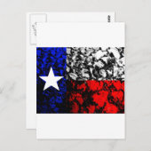 Texas-Flagge Postkarte (Vorne/Hinten)