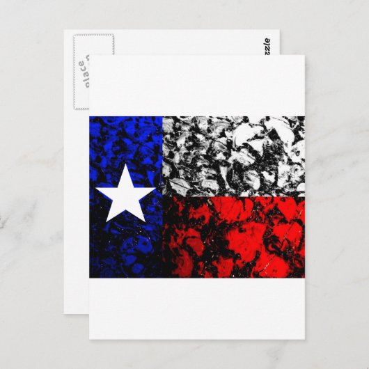 Texas-Flagge Postkarte (Vorne/Hinten)