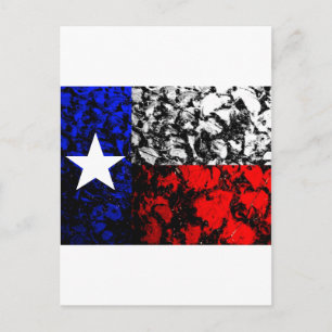 Texas-Flagge Postkarte