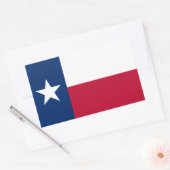 Texas-Flagge Rechteckiger Aufkleber (Umschlag)