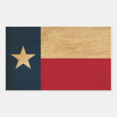 Texas-Flagge Rechteckiger Aufkleber (Vorderseite)