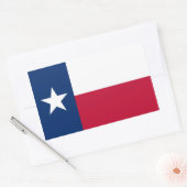 Texas-Flagge Rechteckiger Aufkleber (Umschlag)