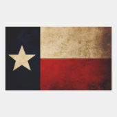 Texas-Flagge Rechteckiger Aufkleber (Vorderseite)