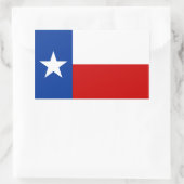 texas-Flagge Rechteckiger Aufkleber (Tasche)