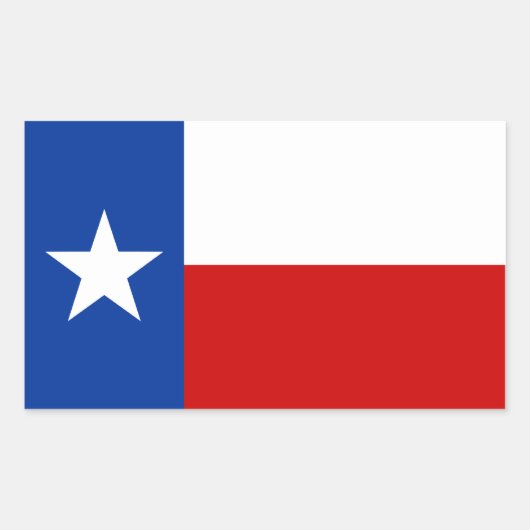 texas-Flagge Rechteckiger Aufkleber (Vorderseite)