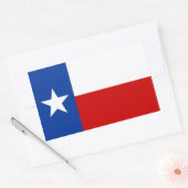 texas-Flagge Rechteckiger Aufkleber (Umschlag)
