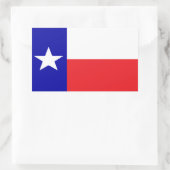 Texas-Flagge Rechteckiger Aufkleber (Tasche)