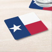 Texas-Flagge Rechteckiger Pappuntersetzer (angewinkelt)