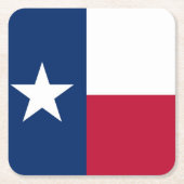 Texas-Flagge Rechteckiger Pappuntersetzer (Vorderseite)