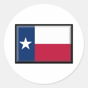Texas-Flagge Runder Aufkleber