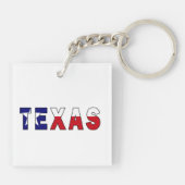 Texas-Flagge Schlüsselanhänger (Rückseite)