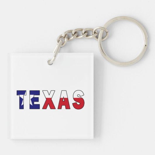 Texas-Flagge Schlüsselanhänger (Rückseite)