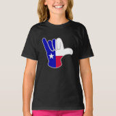 Texas flagge Shaka T-Shirt (Vorderseite)