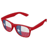Texas-Flagge - Stolz auf Texas Partybrille (Schrägansicht)