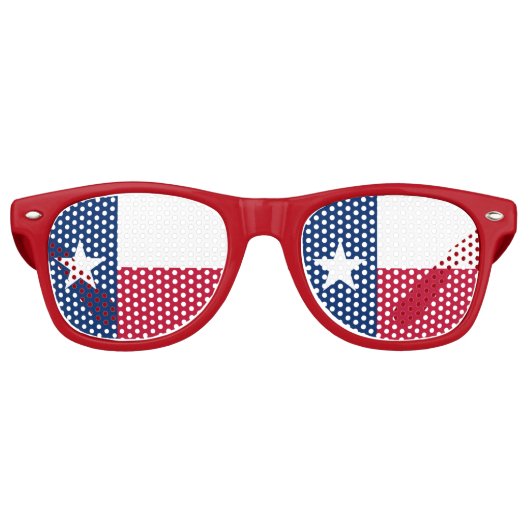 Texas-Flagge - Stolz auf Texas Partybrille (Vorderseite)
