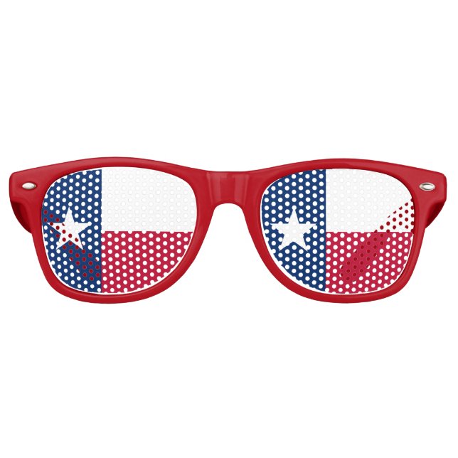 Texas-Flagge - Stolz auf Texas Partybrille (Vorderseite)