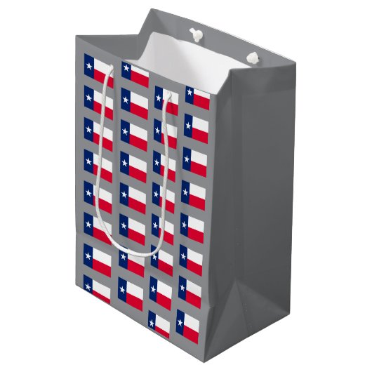 Texas-Flagge, Texas-Stolz-Thema, Mittlere Geschenktüte (Vorderseite Schrägansicht)