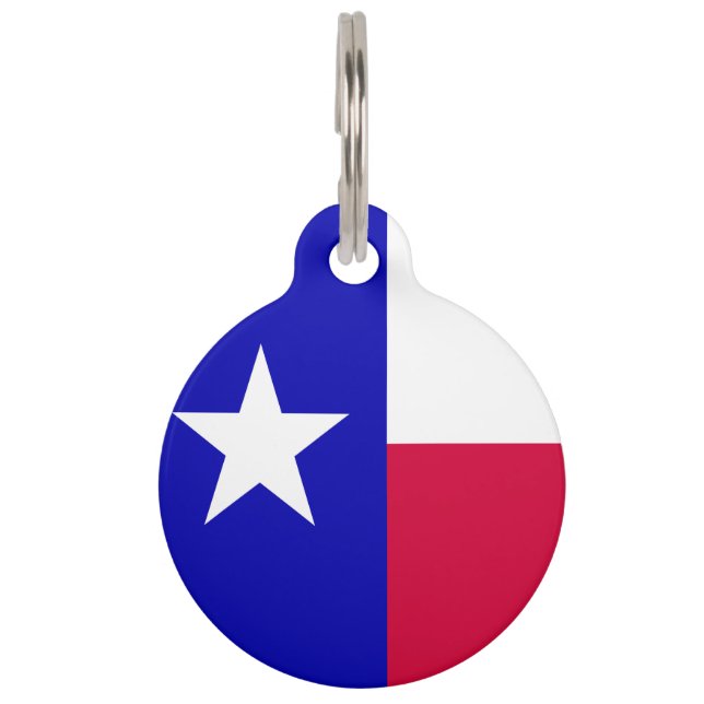 Texas-Flagge Tiermarke (Vorderseite)