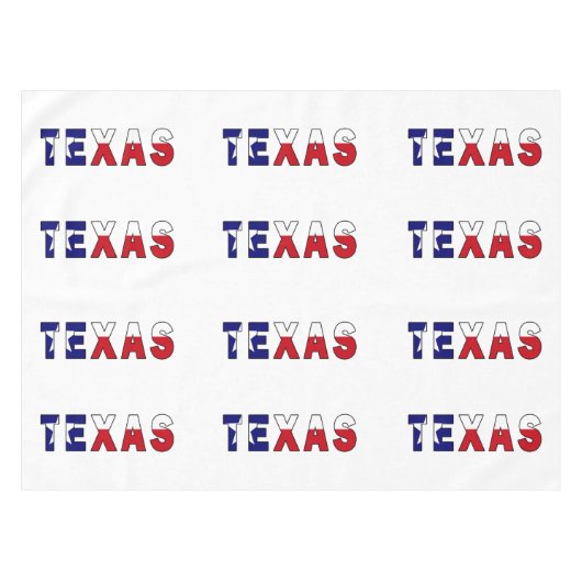 Texas-Flagge Tischdecke (Vorderseite (Horizontal))