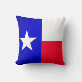 Texas-Flagge und Bluebonnets Kissen