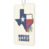Texas-Flagge und Blume Bluebonnet Autolufterfrischer (Links)
