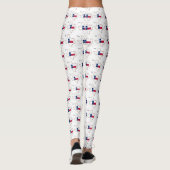 Texas-Flagge und -Karte Leggings (Rückseite)