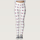 Texas-Flagge und -Karte Leggings (Vorderseite)