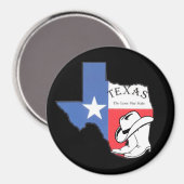 Texas: Flagge und Silhouette von Texas, Magnet (Vorderseite/Rückseite)