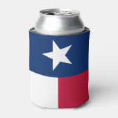 Texas-Flagge (vertikal) Dosenkühler (Kanne Vorderseite)