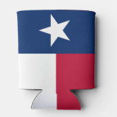 Texas-Flagge (vertikal) Dosenkühler (Rückseite)