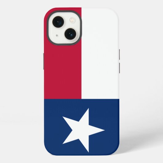 Texas-Flagge (vertikal) iPhone Hülle (Rückseite)