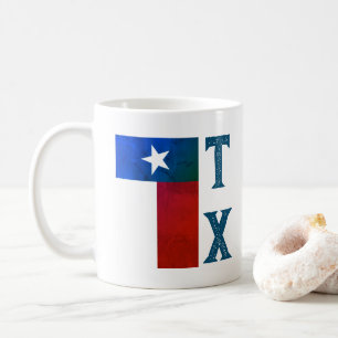 Texas-Flagge (vertikal) Kaffeetasse