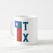 Texas-Flagge (vertikal) Kaffeetasse (Vorderseite Links)