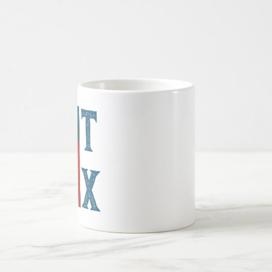 Texas-Flagge (vertikal) Kaffeetasse (Mittel)