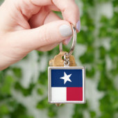 Texas-Flagge (vertikal) Schlüsselanhänger (Hand)