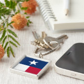 Texas-Flagge (vertikal) Schlüsselanhänger (Seite)