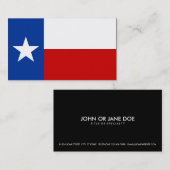Texas-Flagge Visitenkarte (Vorne/Hinten)