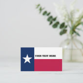 Texas-Flagge Visitenkarte (Stehend Vorderseite)