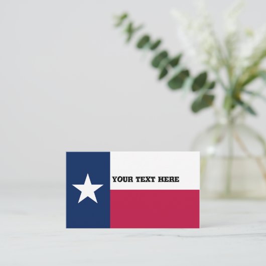 Texas-Flagge Visitenkarte (Stehend Vorderseite)