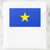 Texas, Flagge von Texas (1836-1839) Rechteckiger Aufkleber (Tasche)