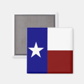 Texas: Flagge von Texas Magnet (Vorderseite/Rückseite)