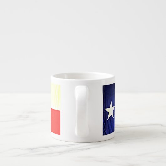 Texas-Flaggeespresso-Tasse Espressotasse (Rückseite)